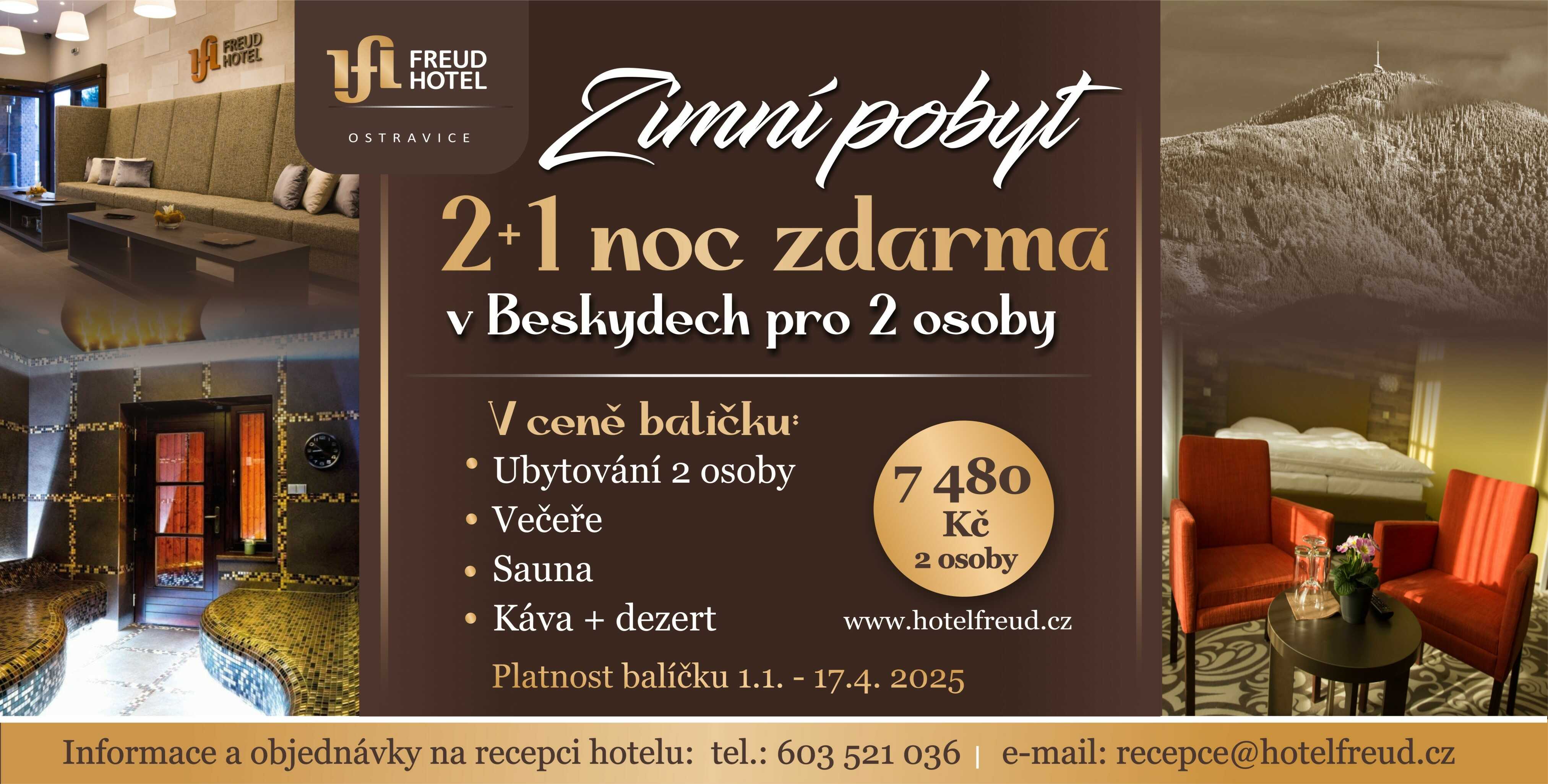 ZIMNÍ POBYT 2+1 noc zdarma